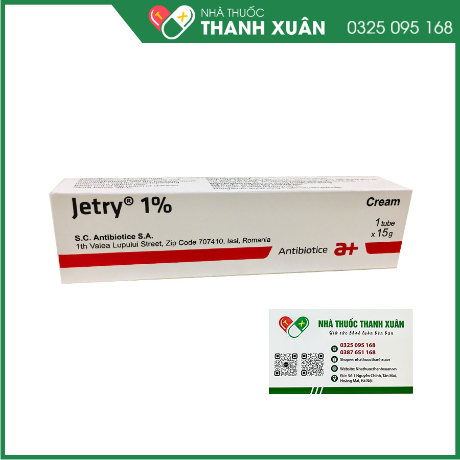 Thuốc Jetry 1% điều trị nấm và lang ben